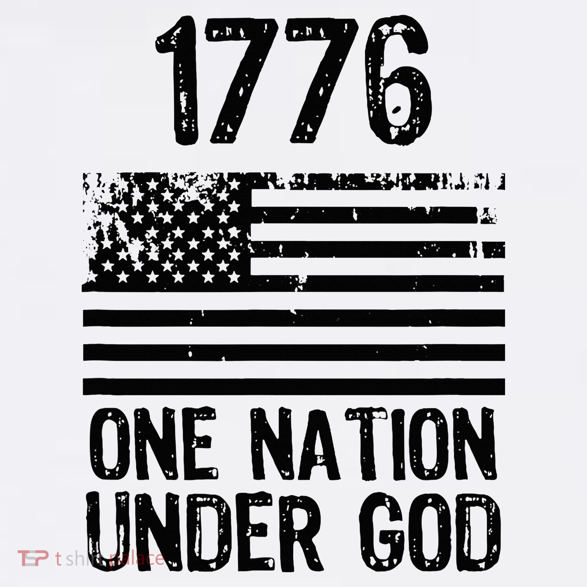 1776 One Nation Under God Patriotic Flag Women's Tank Top