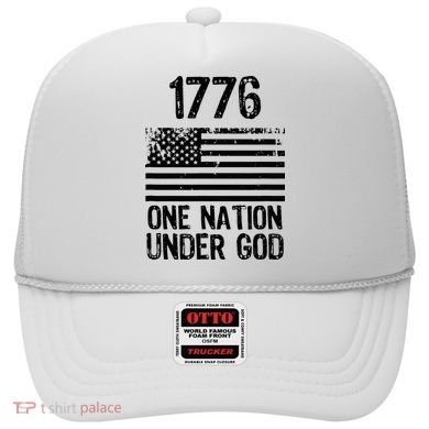 1776 One Nation Under God Patriotic Flag Hat