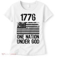 1776 One Nation Under God Patriotic Flag Women's T-Shirt thumb 0