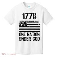 1776 One Nation Under God Patriotic Flag Kids T-Shirt thumb 0