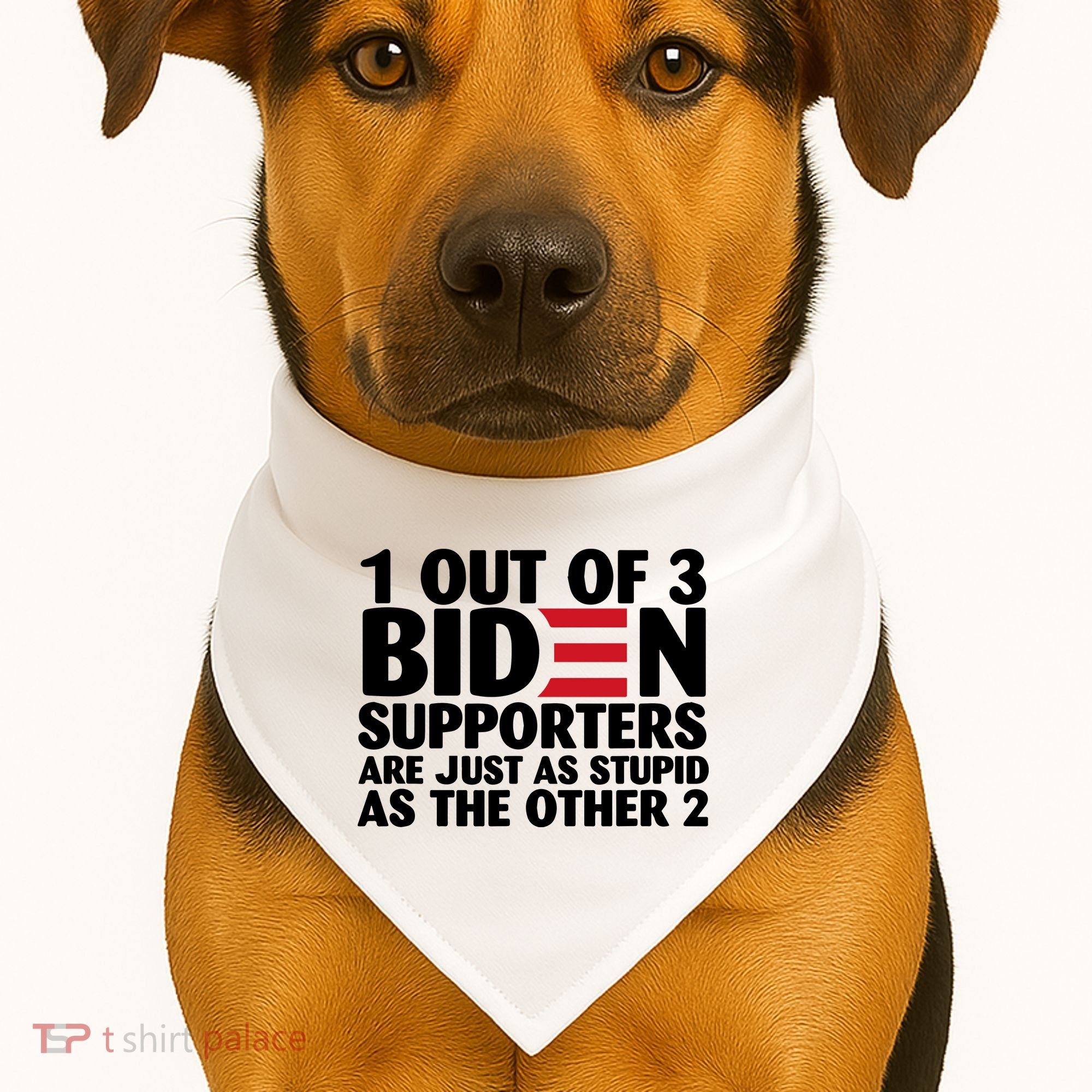 1 Out Of 3 Biden Supporters Are Just As Stupid USA-Made Doggie Bandana