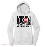 1 Out Of 3 Biden Supporters Are Just As Stupid Women's Hoodie thumb 0