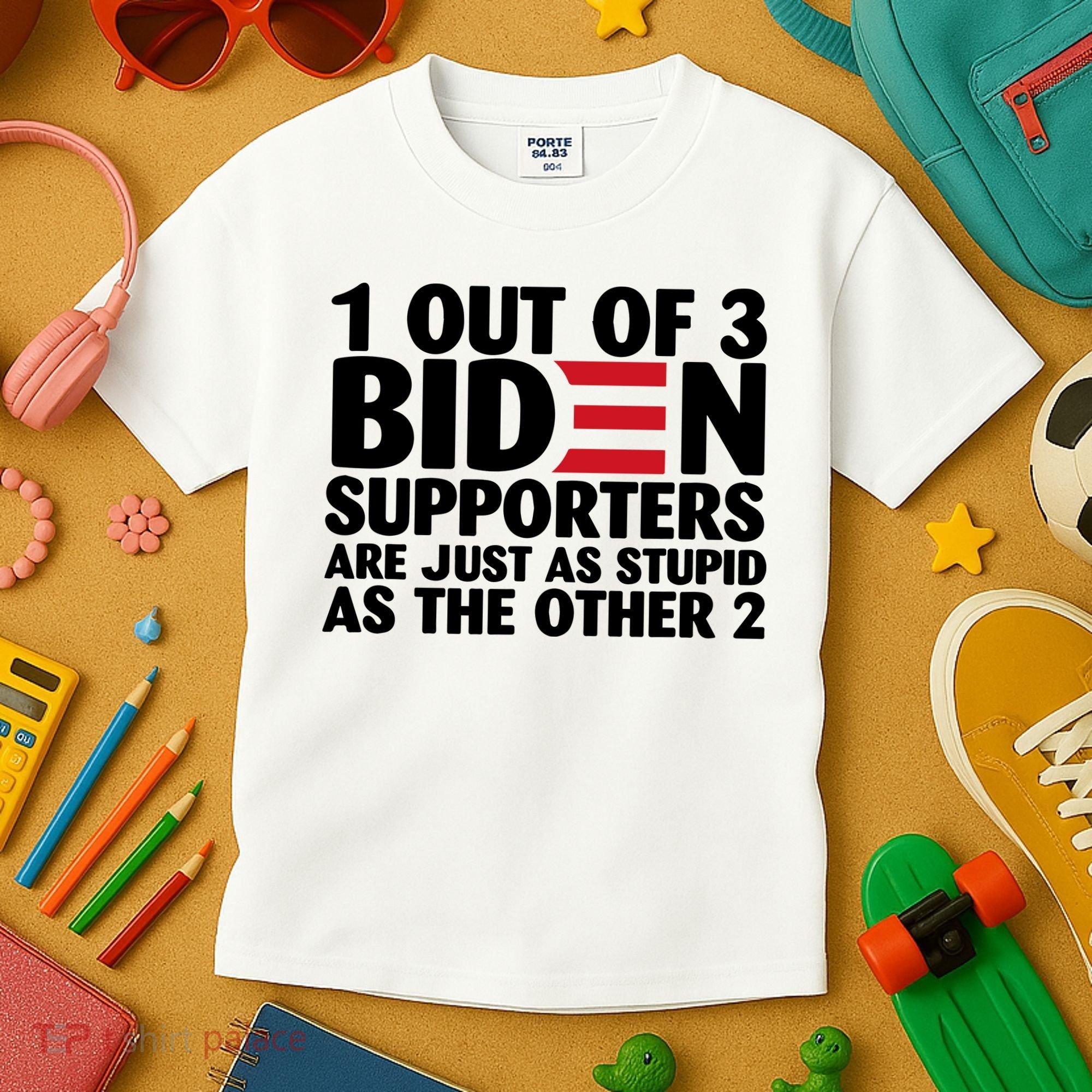 1 Out Of 3 Biden Supporters Are Just As Stupid Kids T-Shirt