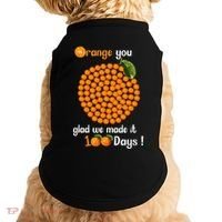 100 Oranges You Glad We Made It 100 Days Doggie Tank thumb 0