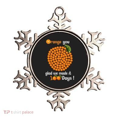 100 Oranges You Glad We Made It 100 Days Ornament