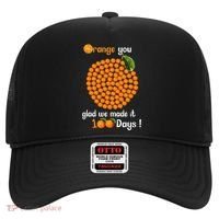 100 Oranges You Glad We Made It 100 Days Hat thumb 0