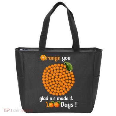 100 Oranges You Glad We Made It 100 Days Tote Bag