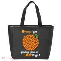 100 Oranges You Glad We Made It 100 Days Tote Bag thumb 0