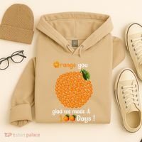 100 Oranges You Glad We Made It 100 Days Hoodie thumb 4