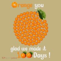 100 Oranges You Glad We Made It 100 Days Sweatshirt thumb 2
