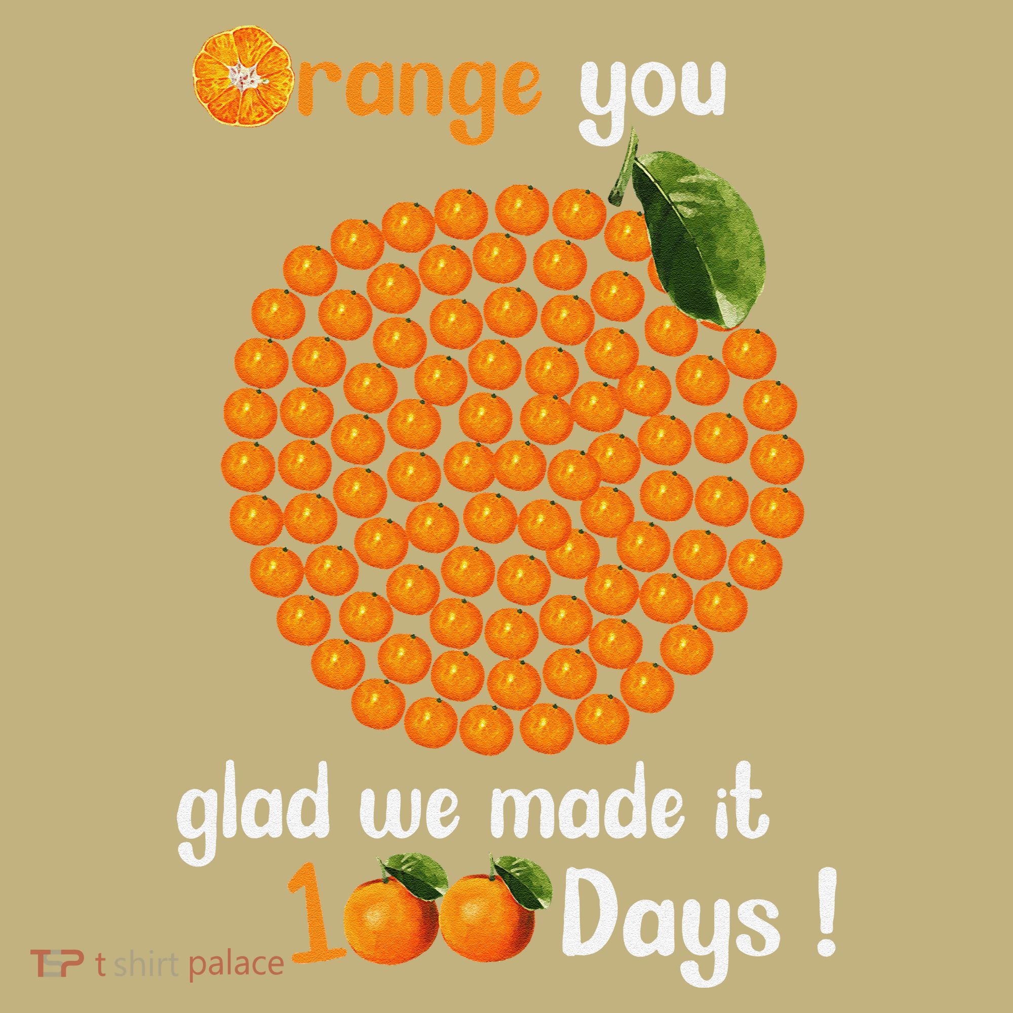 100 Oranges You Glad We Made It 100 Days Mousepad