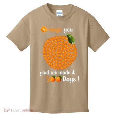 100 Oranges You Glad We Made It 100 Days Kids T-Shirt