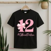 12 Preteen 12th Birthday Girl Coquette 12 Year Old T-Shirt thumb 2