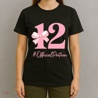12 Preteen 12th Birthday Girl Coquette 12 Year Old T-Shirt thumb 4
