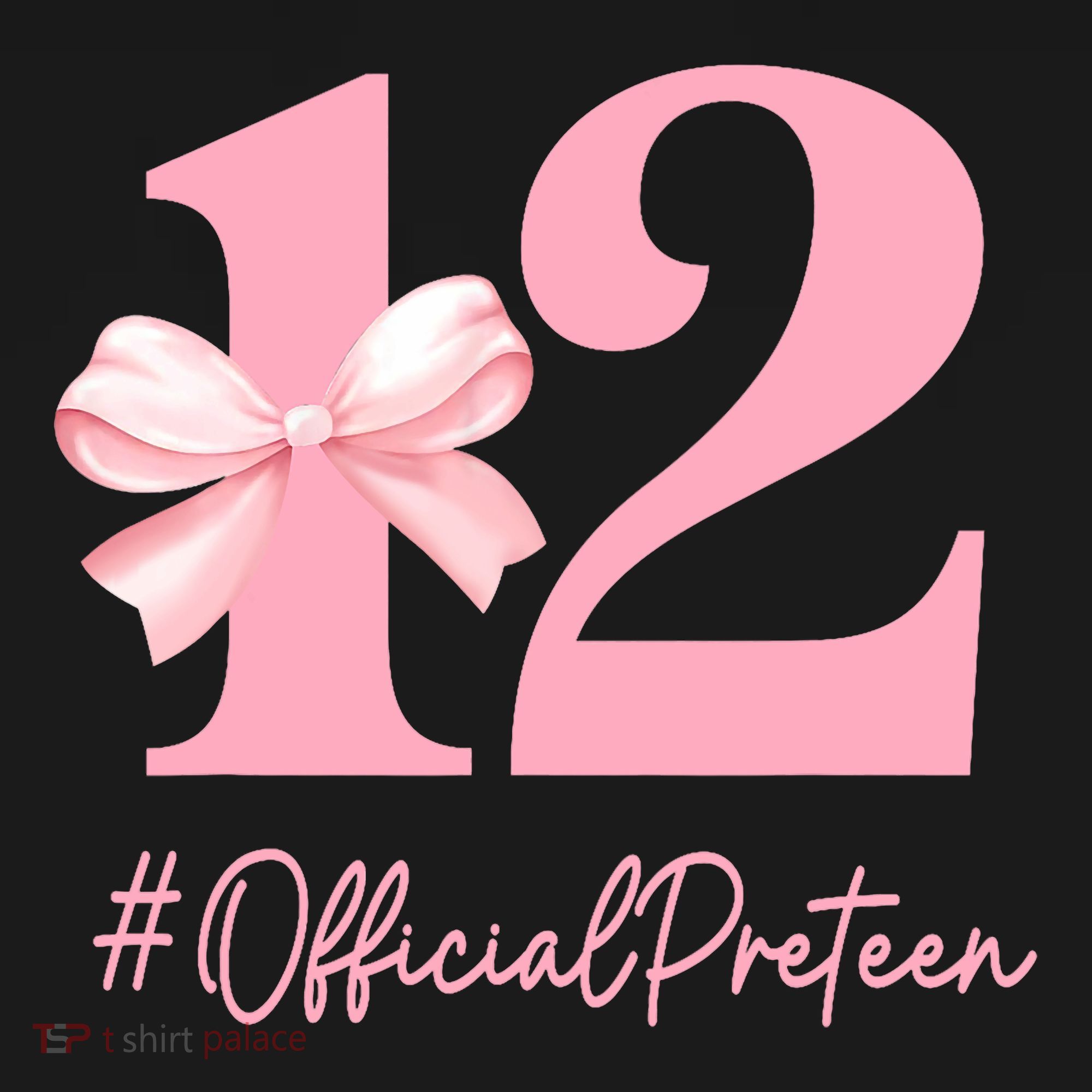 12 Preteen 12th Birthday Girl Coquette 12 Year Old T-Shirt