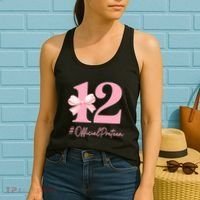 12 Preteen 12th Birthday Girl Coquette 12 Year Old Women's Tank Top thumb 2