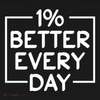 1% Percent Better Everyday Motivational Inspirational Quote Visor thumb 3