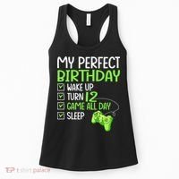 12th Perfect Birthday Boys Gaming 12 Years Old Gifts Gamer Women's Tank Top thumb 0