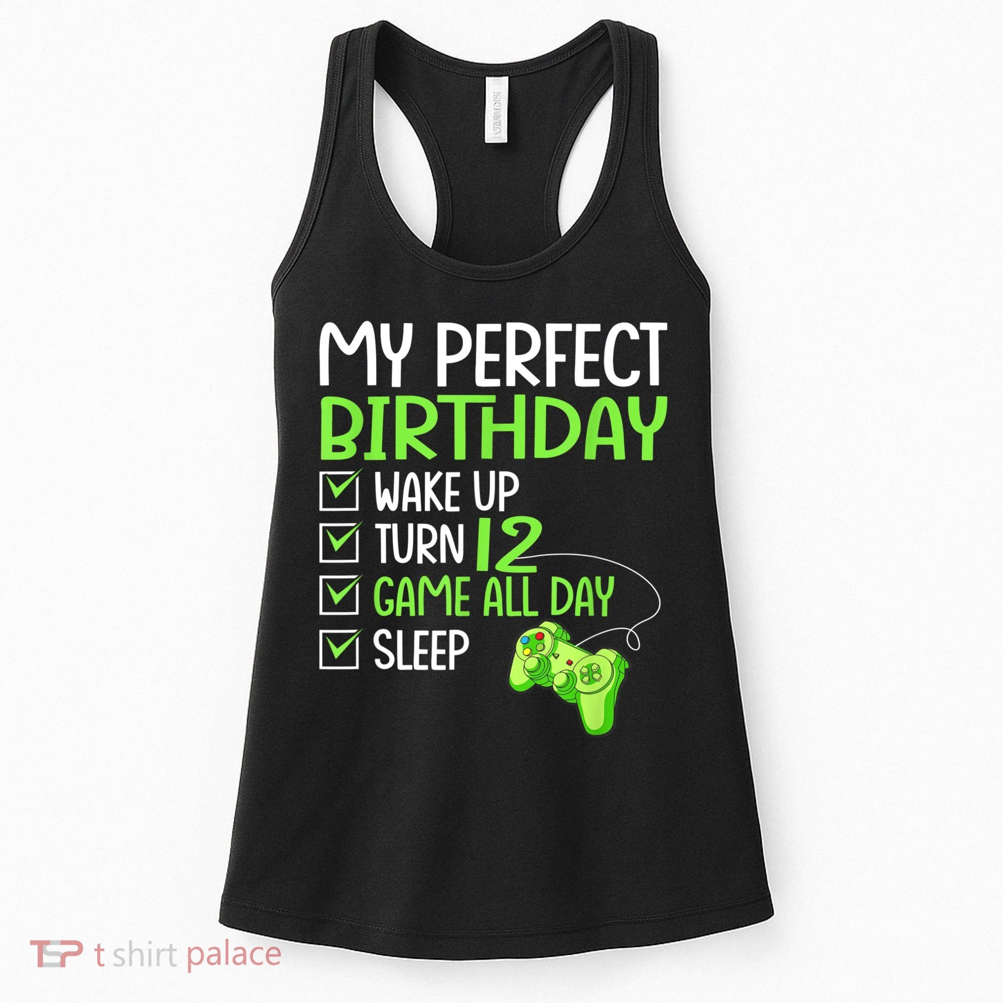 12th Perfect Birthday Boys Gaming 12 Years Old Gifts Gamer Women's Tank Top