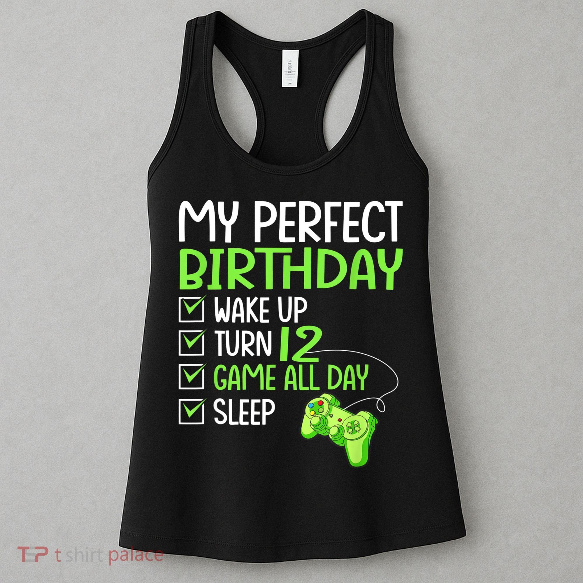 12th Perfect Birthday Boys Gaming 12 Years Old Gifts Gamer Women's Tank Top