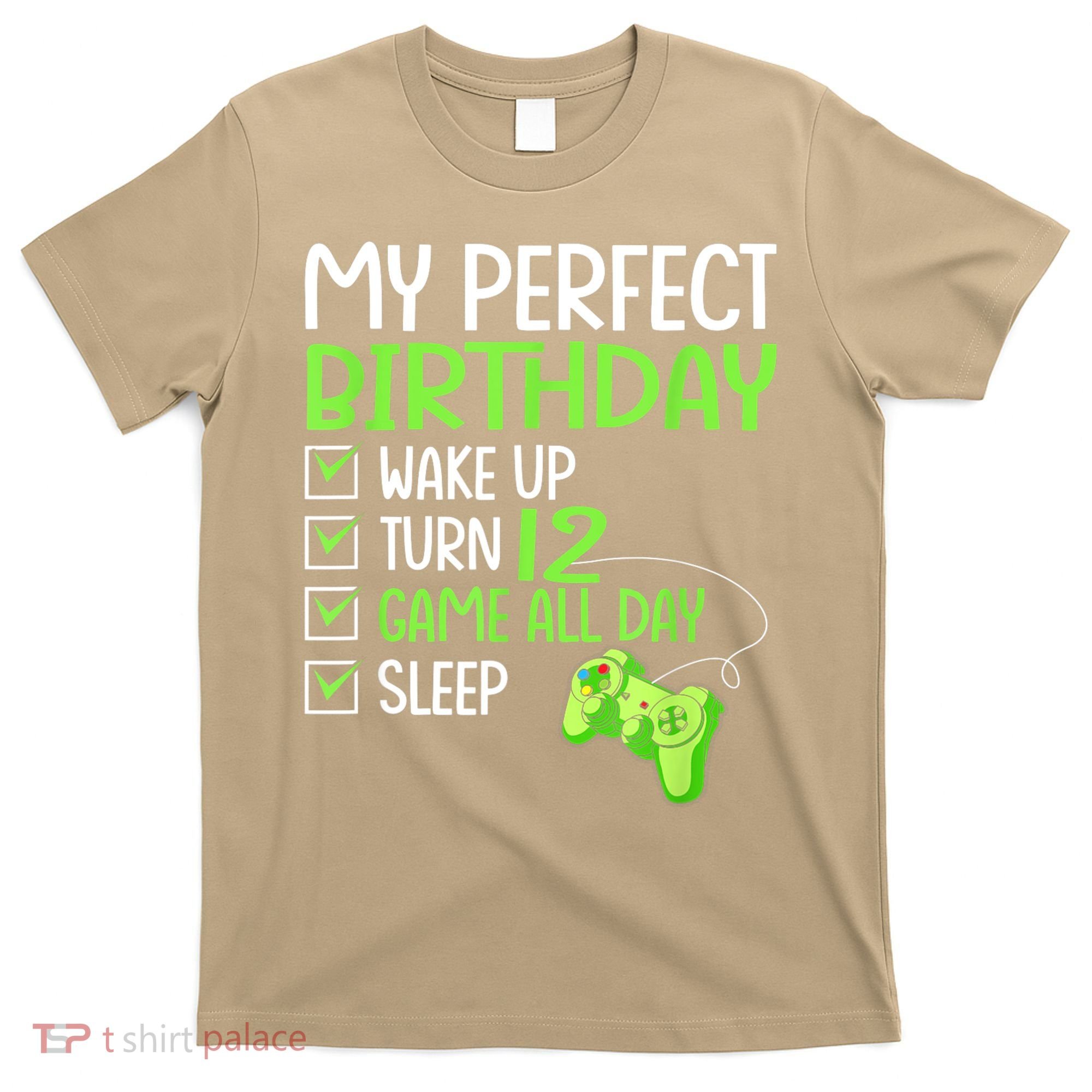 12th Perfect Birthday Boys Gaming 12 Years Old Gifts Gamer T-Shirt