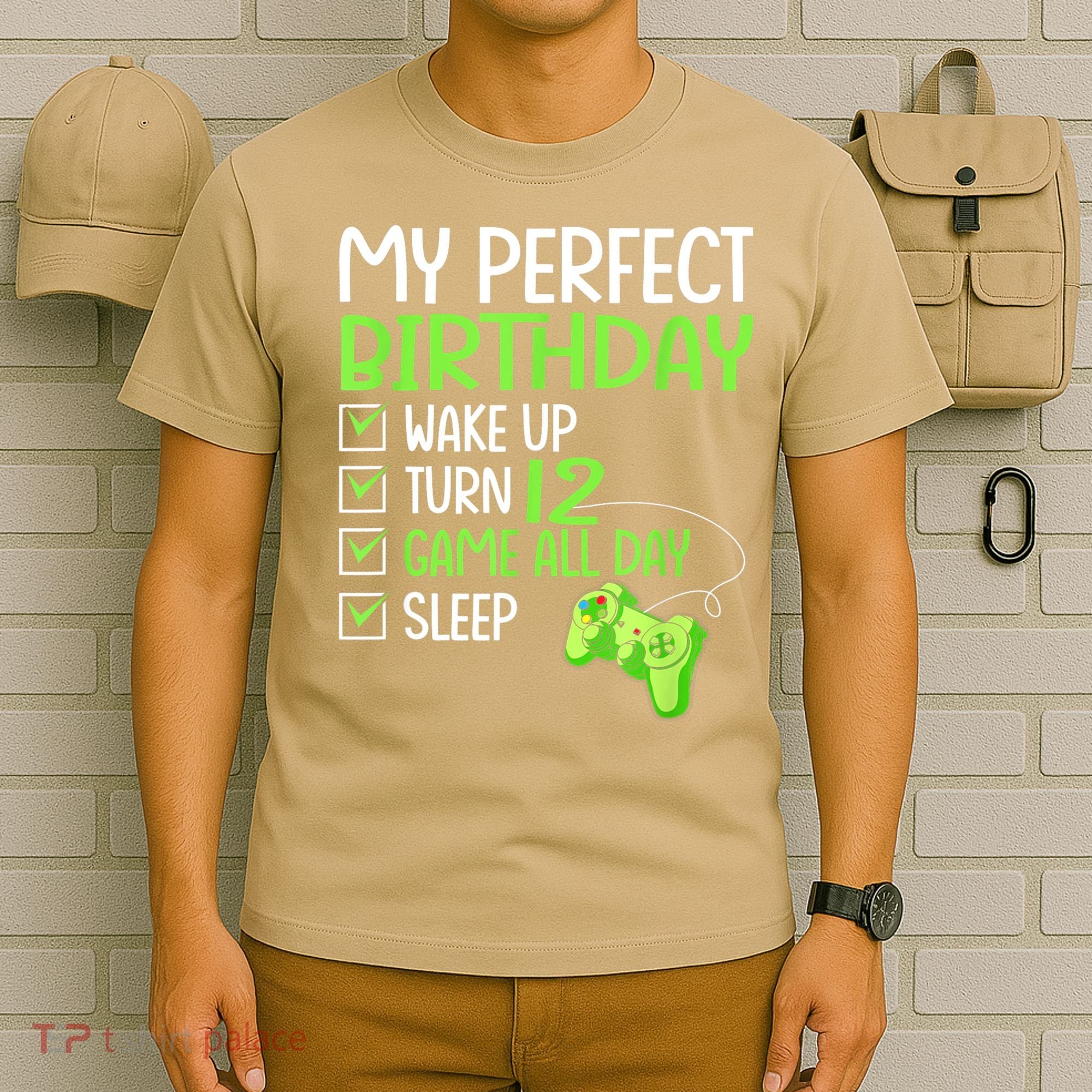 12th Perfect Birthday Boys Gaming 12 Years Old Gifts Gamer T-Shirt