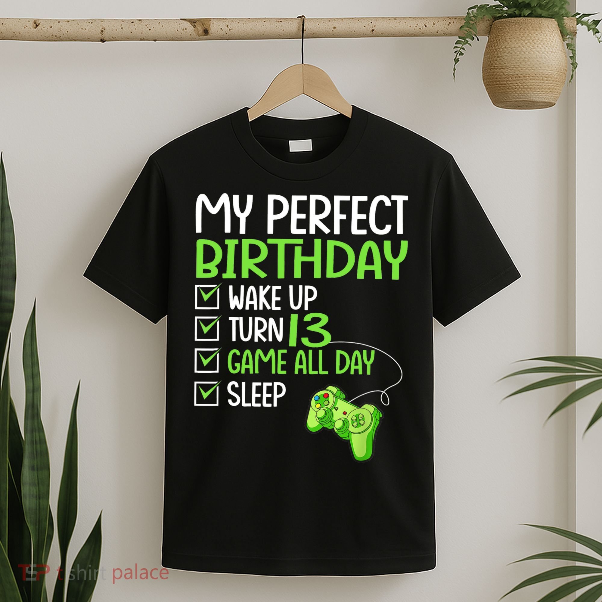 13th Perfect Birthday Boys Gaming 13 Years Old Gifts Gamer TShirt T-Shirt