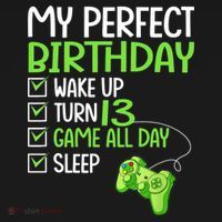 13th Perfect Birthday Boys Gaming 13 Years Old Gifts Gamer TShirt Women's Tank Top thumb 5