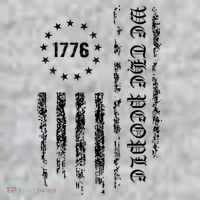 1776 Patriotic Grunge The Baniff Cuffed Pom Beanie thumb 2