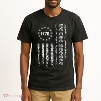 1776 Patriotic Grunge Tall T-Shirt thumb 2
