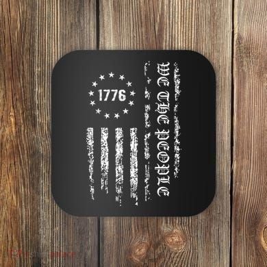 1776 Patriotic Grunge Coaster