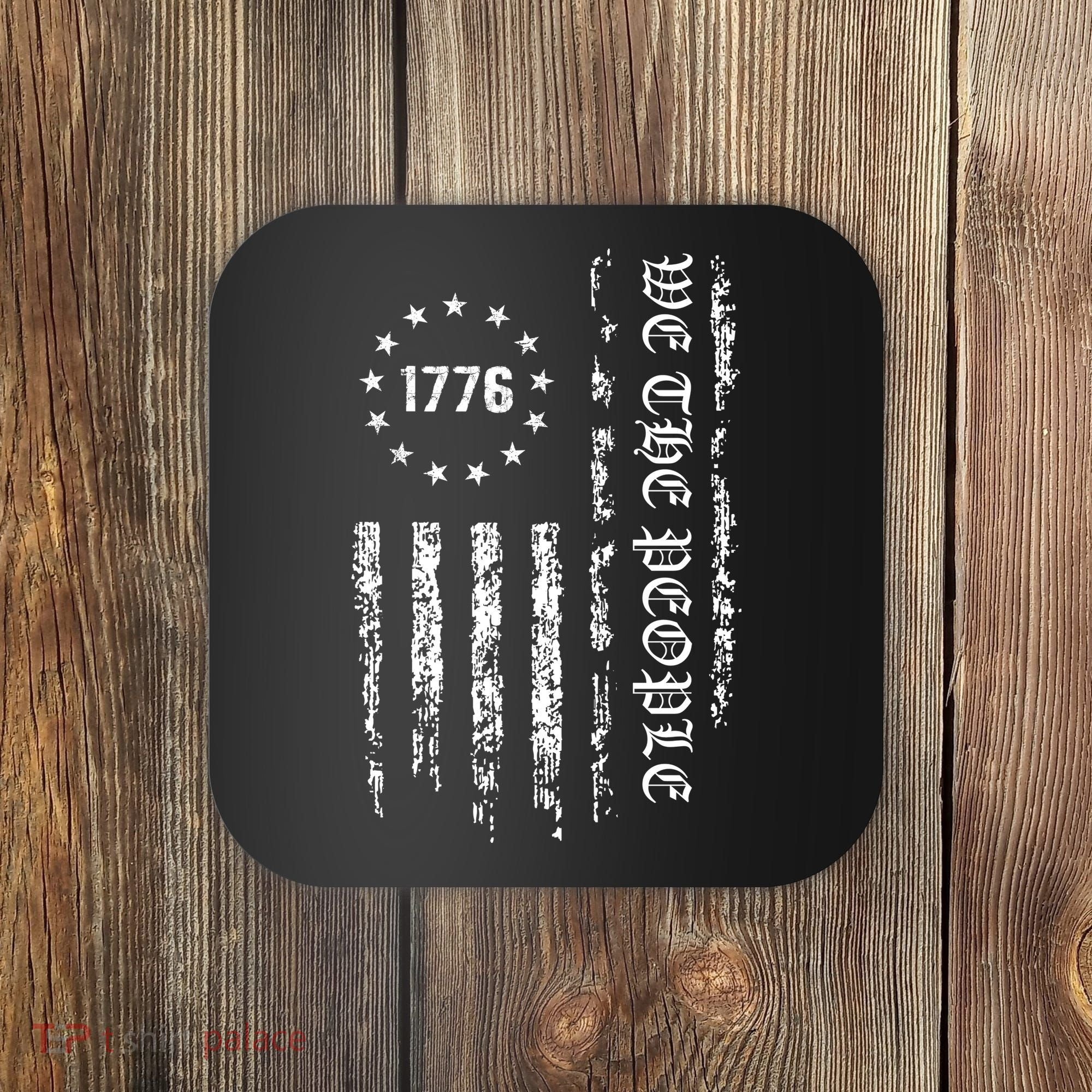 1776 Patriotic Grunge Coaster