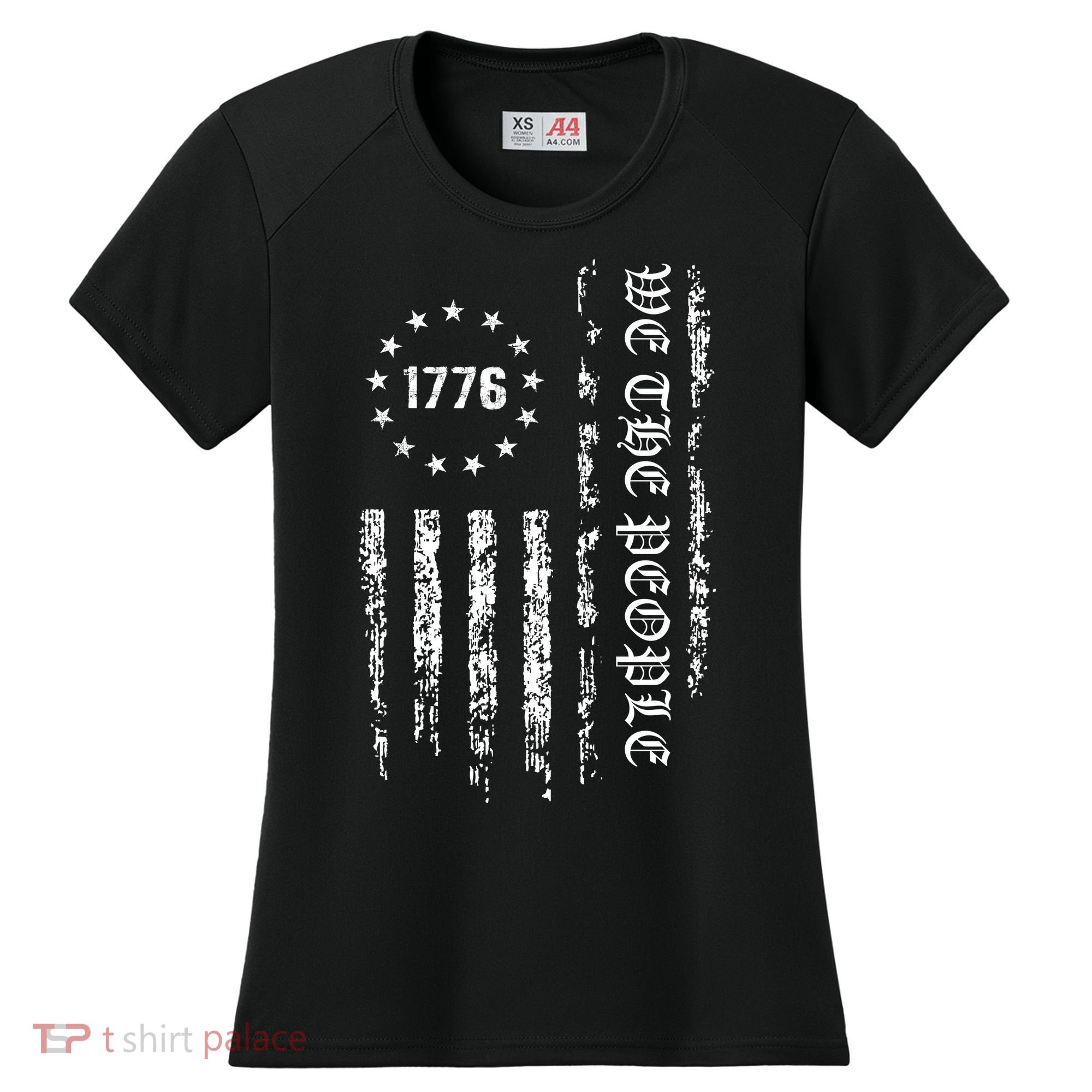 1776 Patriotic Grunge Women's Cooling Performance Crew T-Shirt