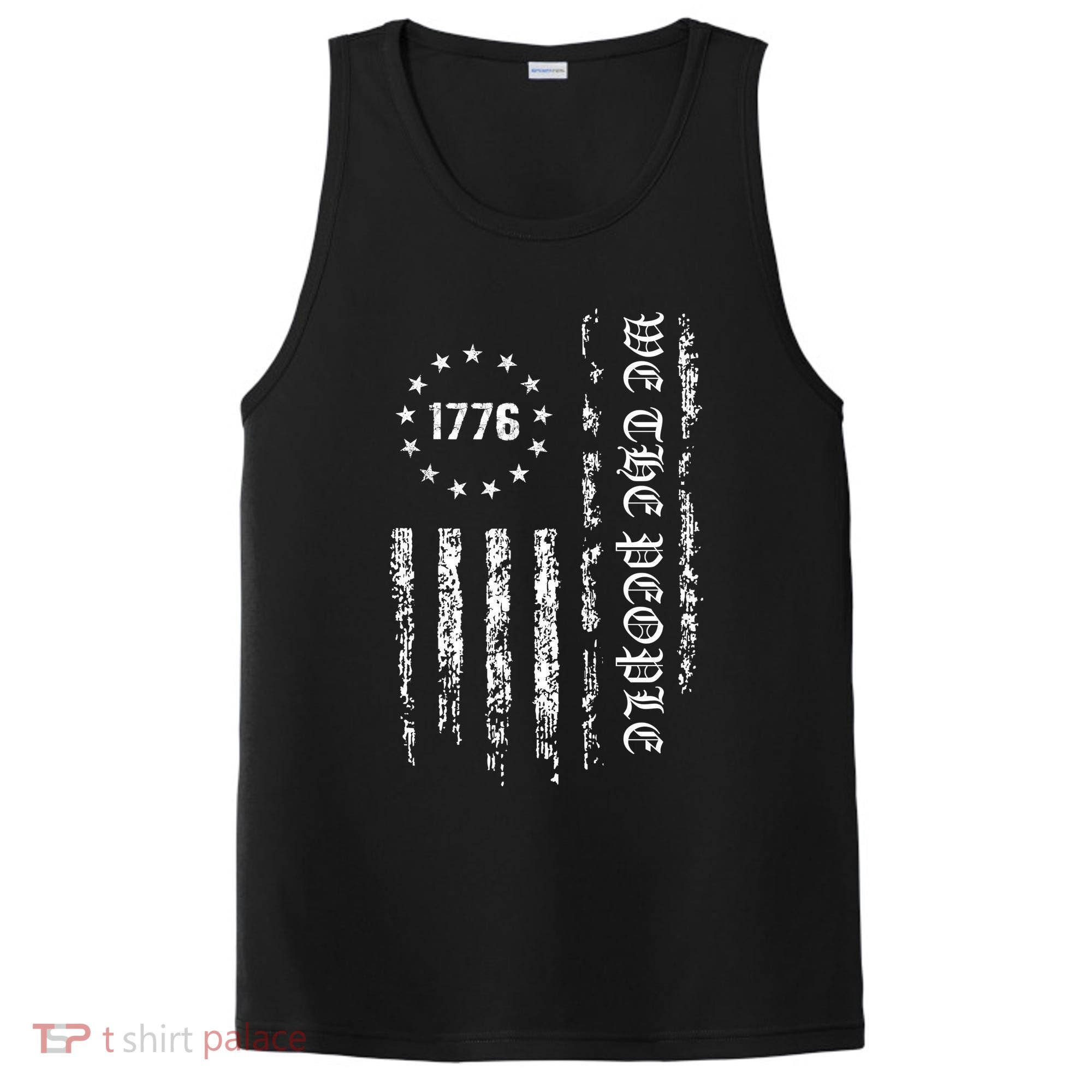 1776 Patriotic Grunge PosiCharge Competitor Tank