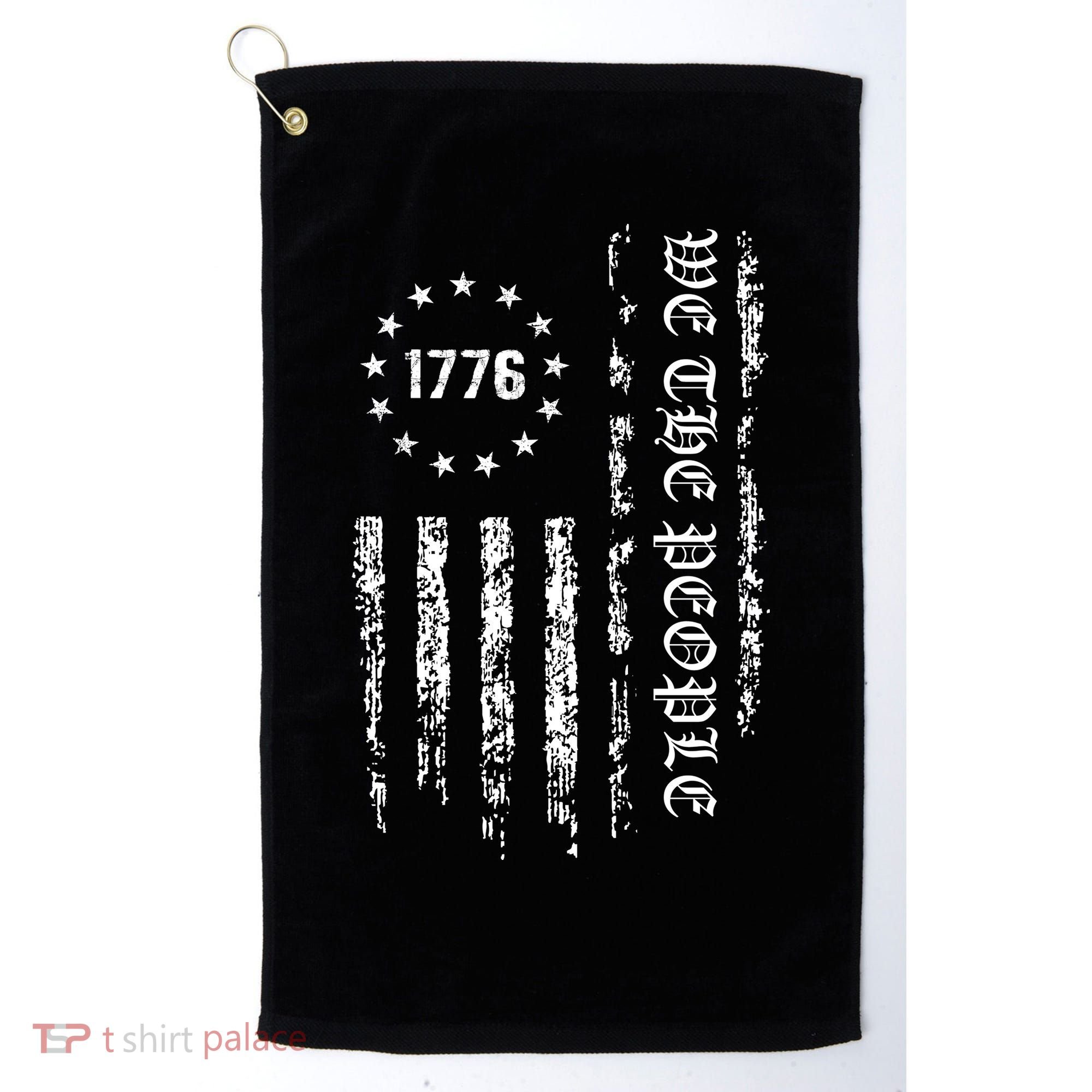 1776 Patriotic Grunge Golf Towel