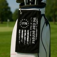 1776 Patriotic Grunge Golf Towel thumb 2