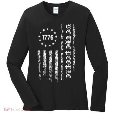1776 Patriotic Grunge Women's Long Sleeve Shirt