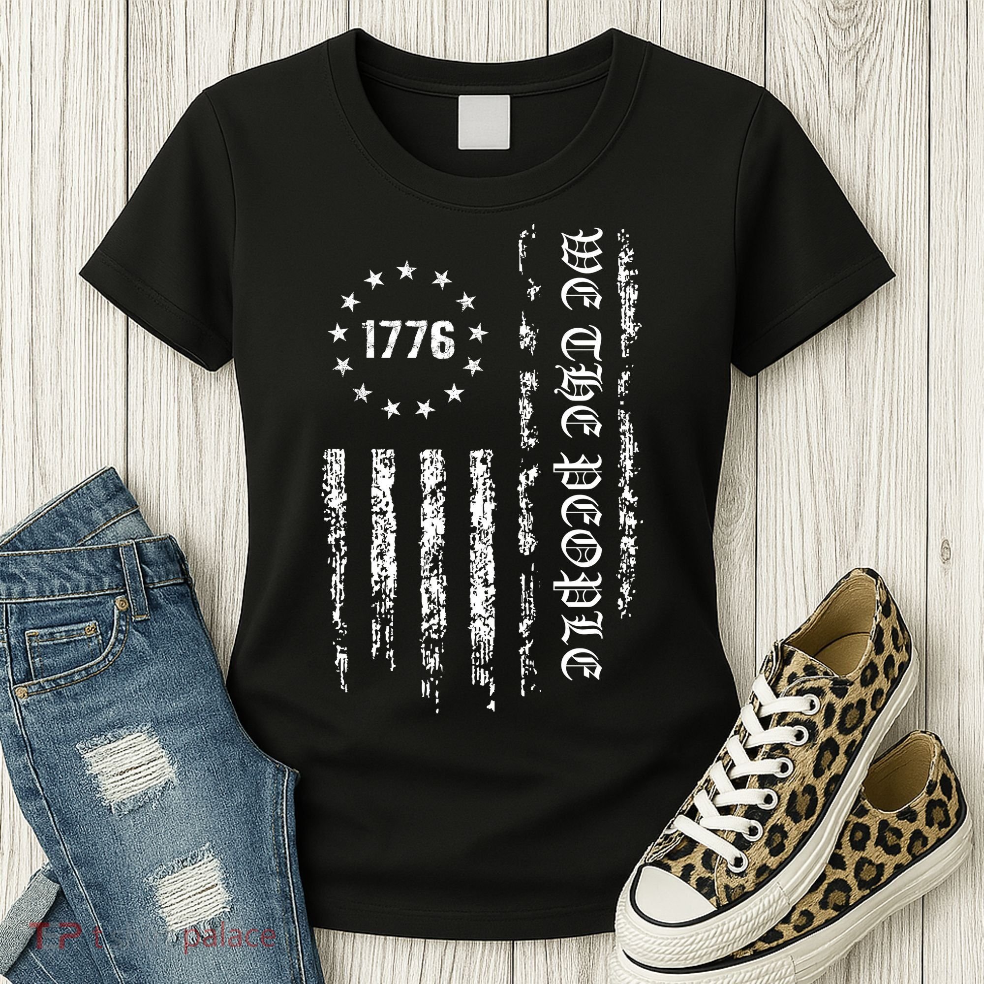 1776 Patriotic Grunge Women's T-Shirt
