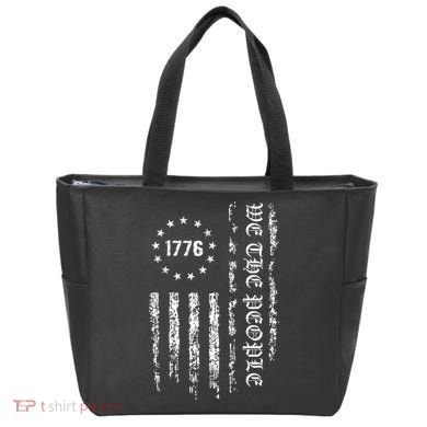 1776 Patriotic Grunge Tote Bag