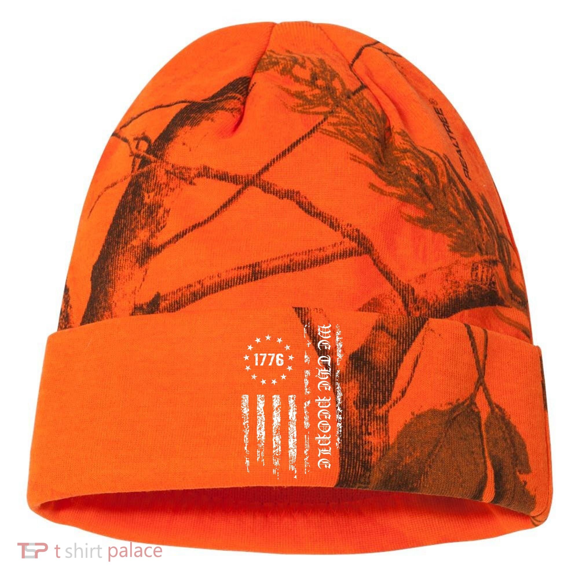 1776 Patriotic Grunge Kati Licensed 12" Camo Cuffed Beanie