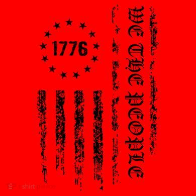 1776 Patriotic Grunge Santa Hat
