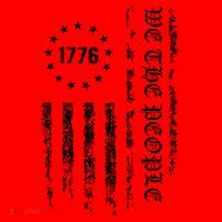 1776 Patriotic Grunge Santa Hat thumb 1