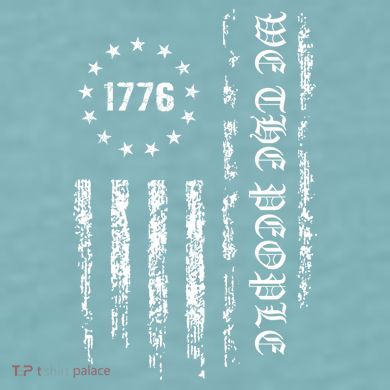 1776 Patriotic Grunge Sueded Cloud Jersey T-Shirt