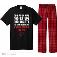 100 Push Ups 100 Sit Ups 100 Squats 10 Km Running Pajama Set thumb 0