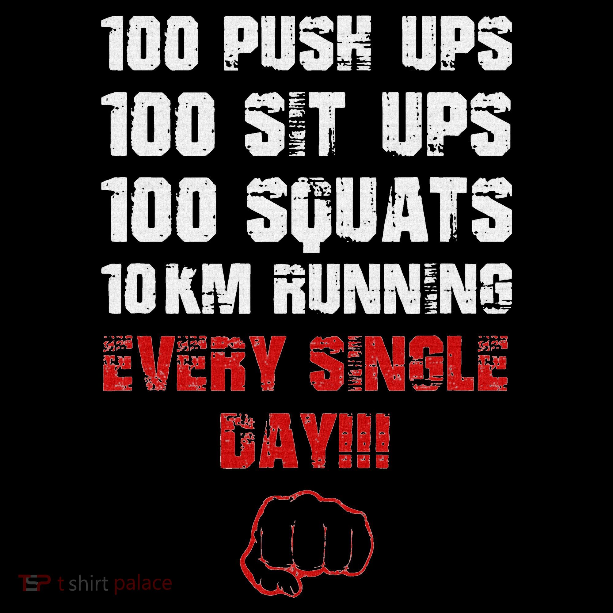 100 Push Ups 100 Sit Ups 100 Squats 10 Km Running Women's Hoodie