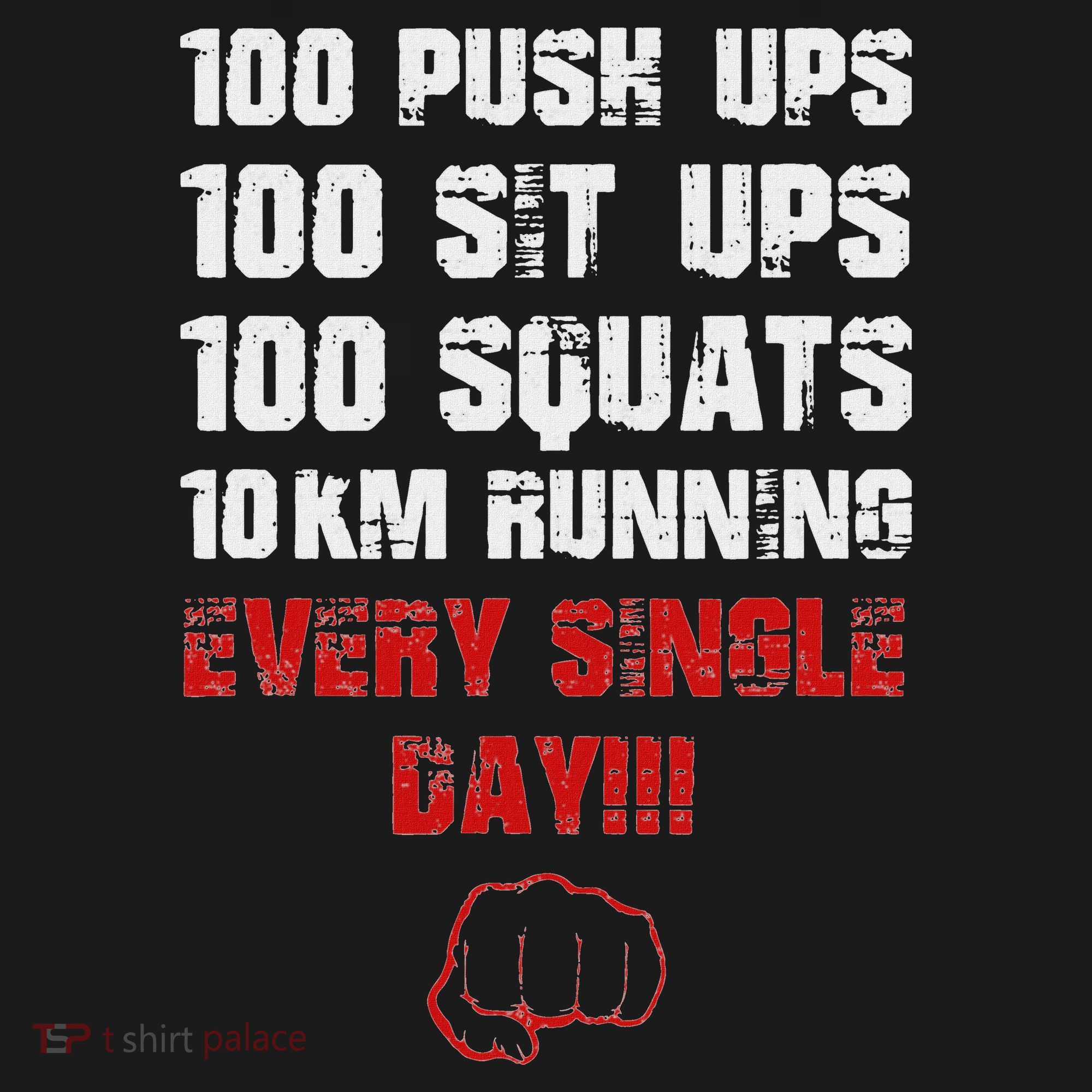 100 Push Ups 100 Sit Ups 100 Squats 10 Km Running Kids Hoodie