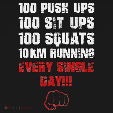 100 Push Ups 100 Sit Ups 100 Squats 10 Km Running Kids Long Sleeve Shirt