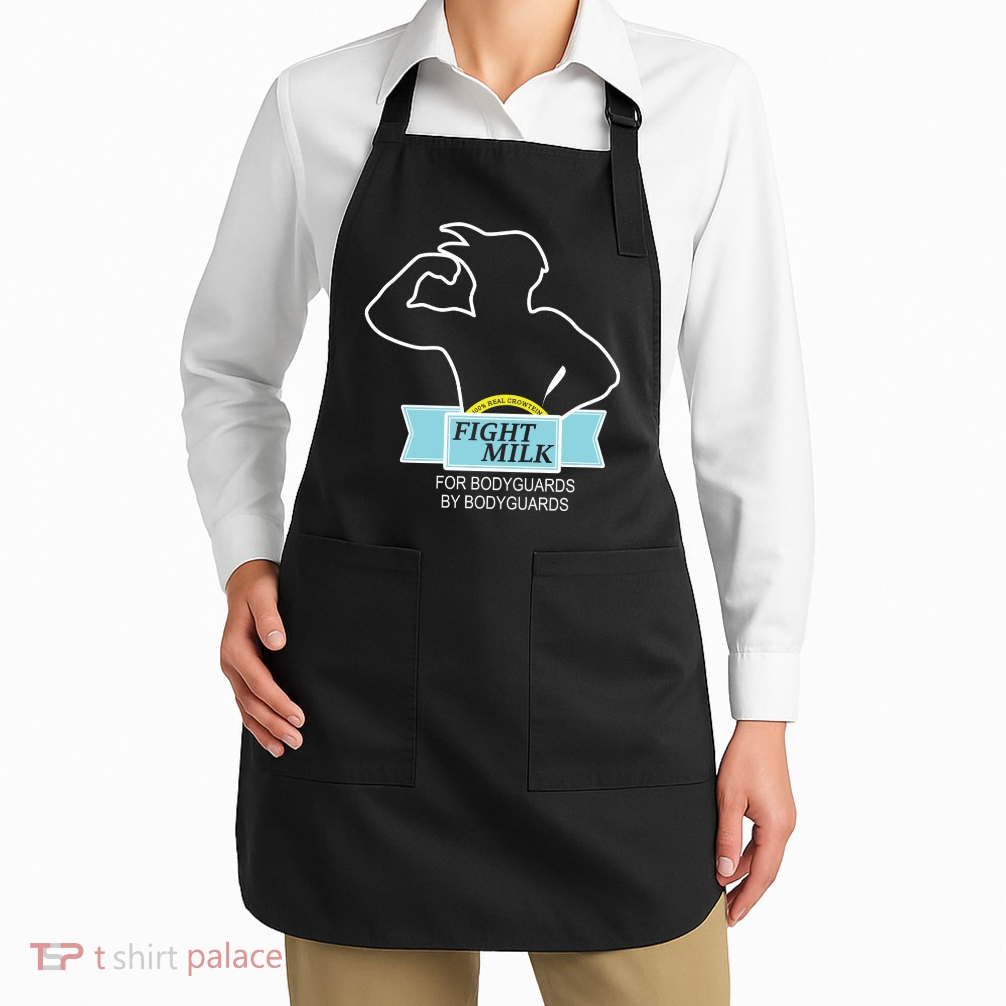 100% Real Crowtein Fight Milk Shirt Apron