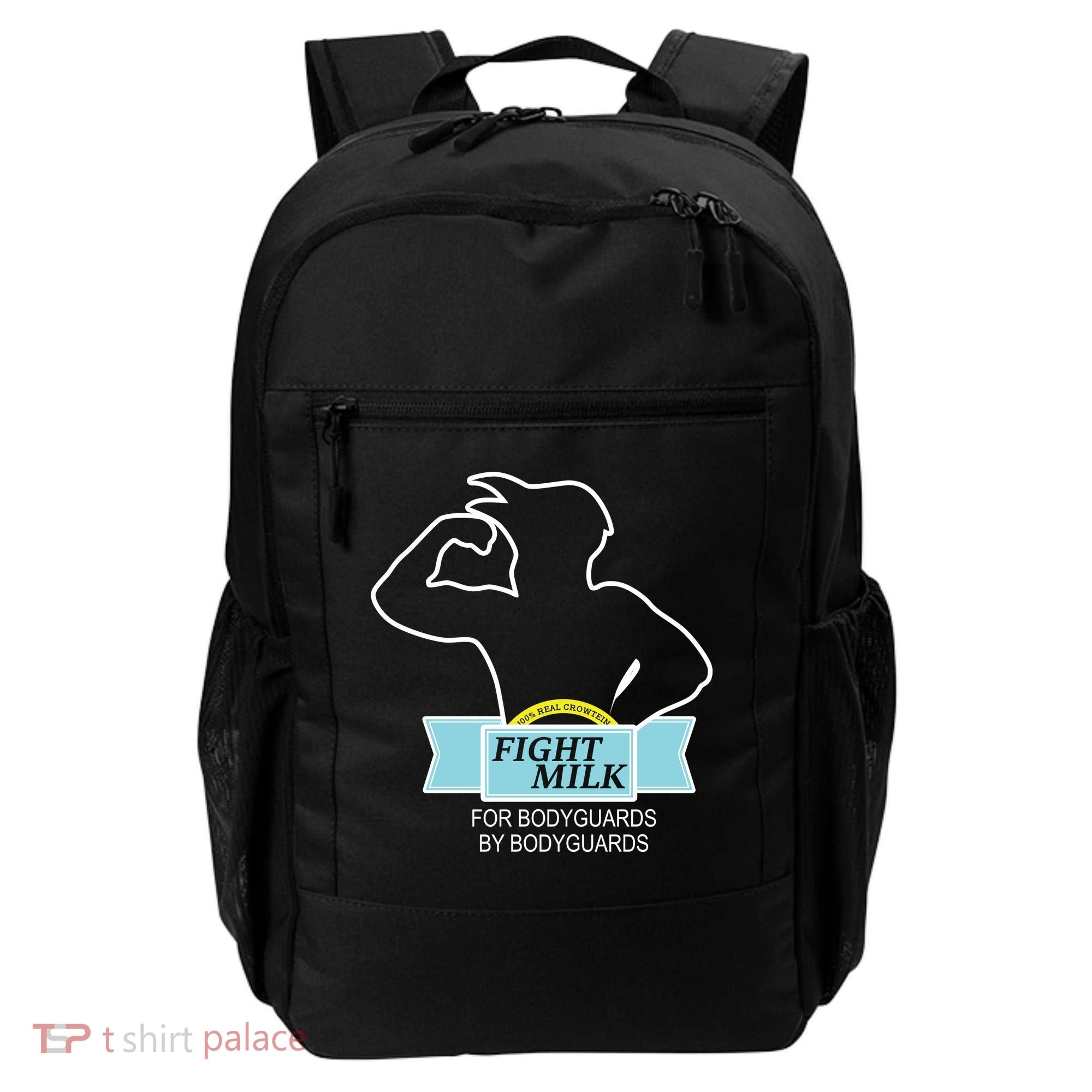 100% Real Crowtein Fight Milk Shirt Backpack