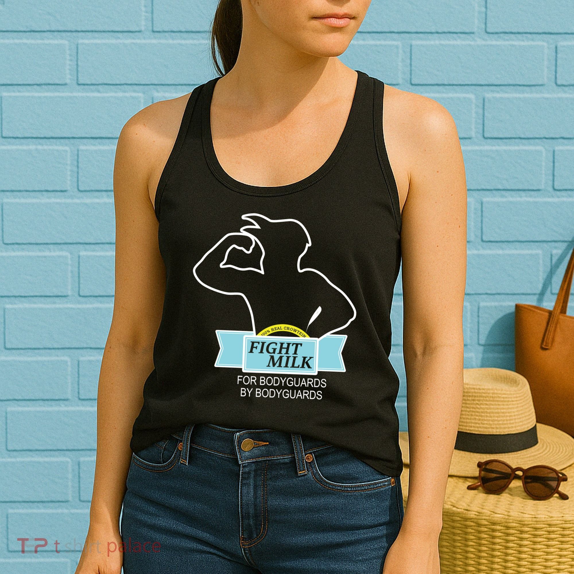 100% Real Crowtein Fight Milk Shirt Women's Tank Top